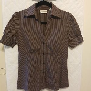 Worthington Stretch Button-up Blouse sz 4